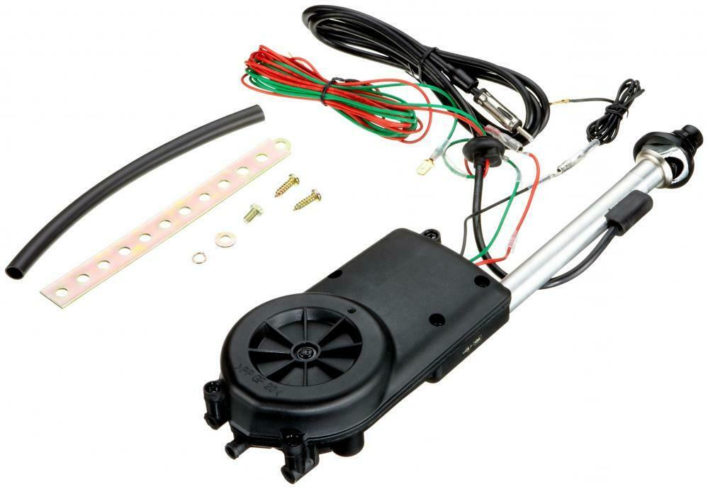 ANTENNA ELETTRICA AUTOMATICA UNIVERSALE AM/FM 12V - Autoricambi4x4