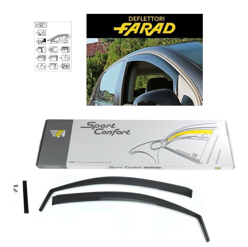 ANTITURBO / DEFLETTORI ARIA ANTERIORI MITSUBISHI L200 dal 1997 al 2005 - Autoricambi4x4