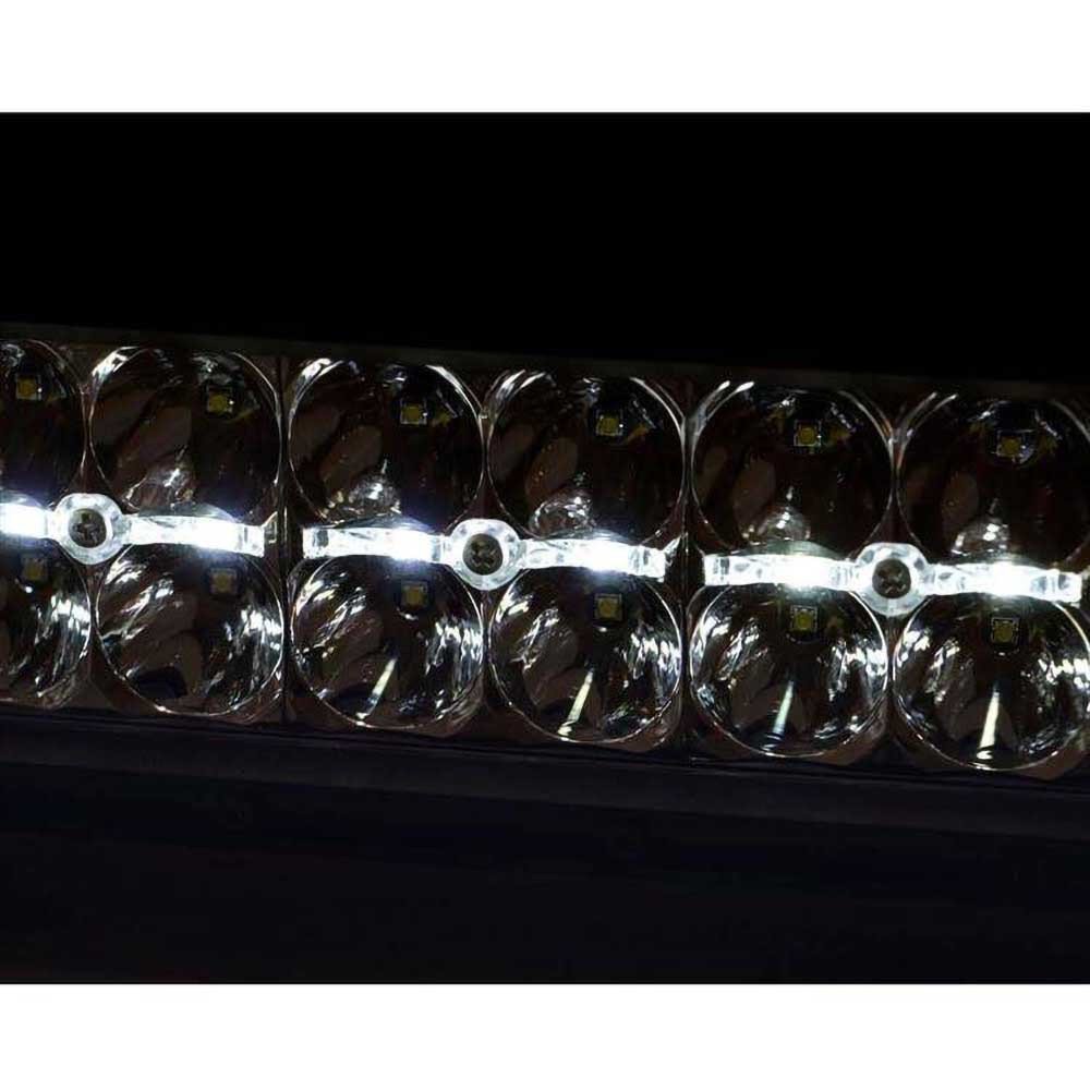 Barra luminosa LED 20" doppia fila DRL bianca spot/flood Rough Country Black Series - Autoricambi4x4