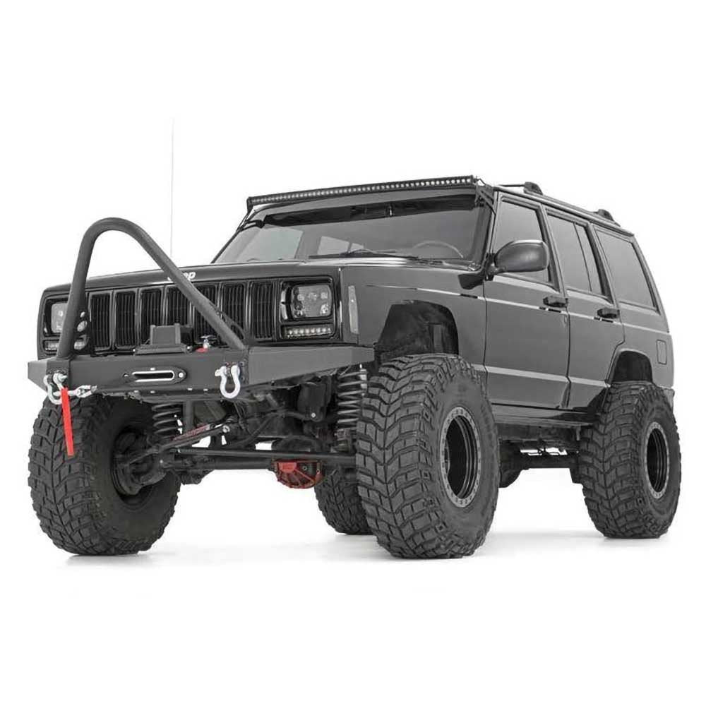 Barra luminosa LED 50" curva singola fila spot Rough Country Black Series - Autoricambi4x4