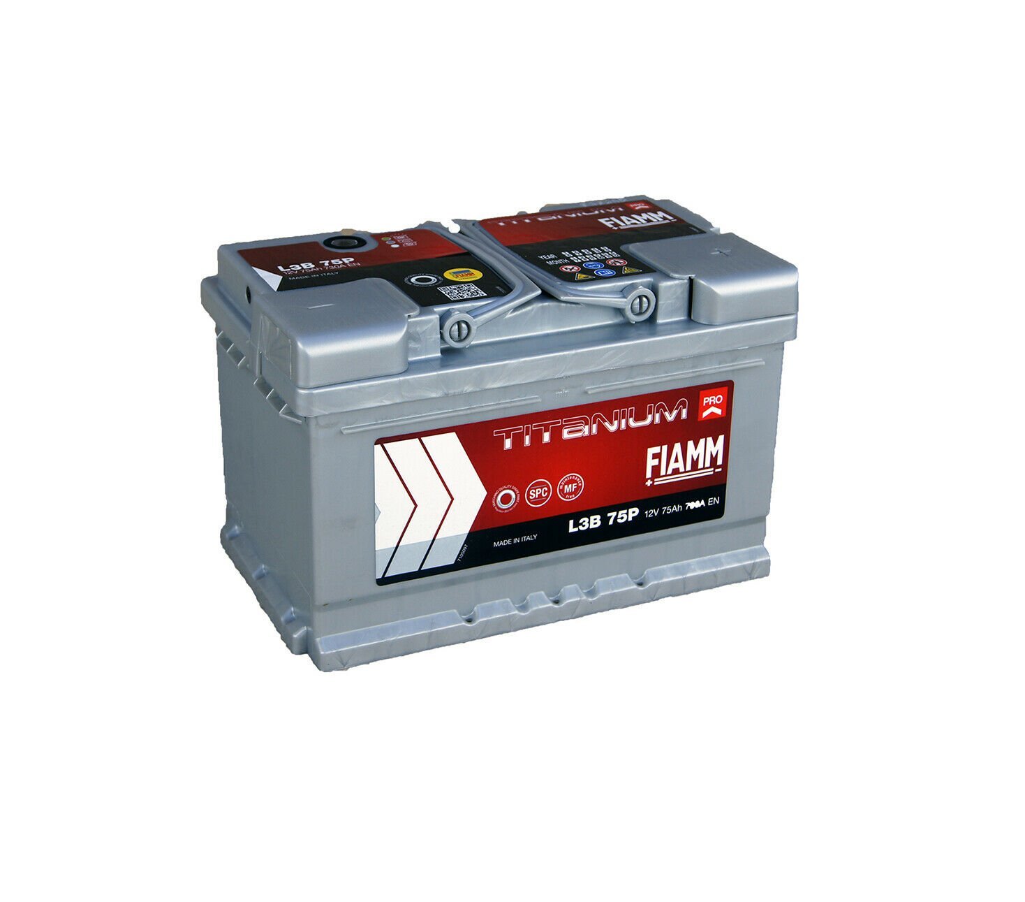 BATTERIA AUTO FIAMM L3B75P 75Ah 730A 12V - Autoricambi4x4