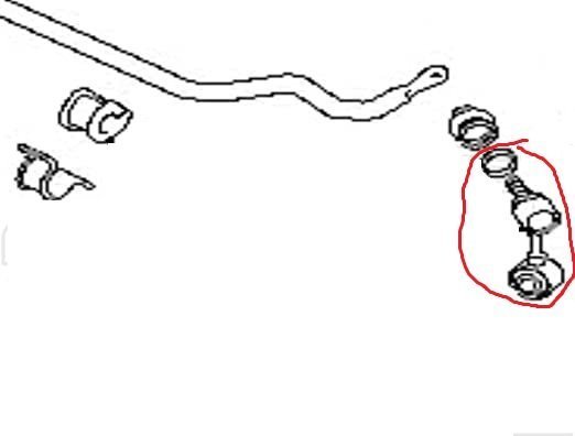 BIELLETTA/ TIRANTE BARRA STABILIZZATRICE ANTERIORE DESTRO MITSUBISHI PAJERO II - Autoricambi4x4