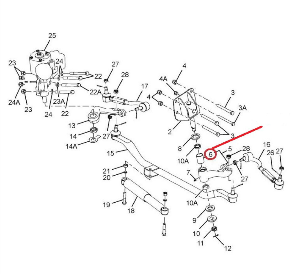 BOCCOLA BRACCIO RINVIO STERZO TATA (Safari - Sierra - Telcoline - 207 Pick Up) - Autoricambi4x4
