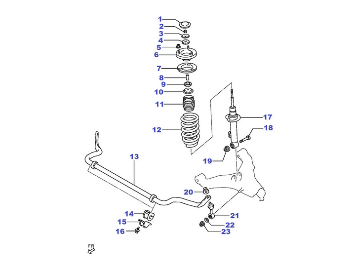 BULLONE BRACCIO ANTERIORE INFERIORE MITSUBISHI L200 DAL 2005 - PAJERO V60/80 (ORIGINALE) - Autoricambi4x4