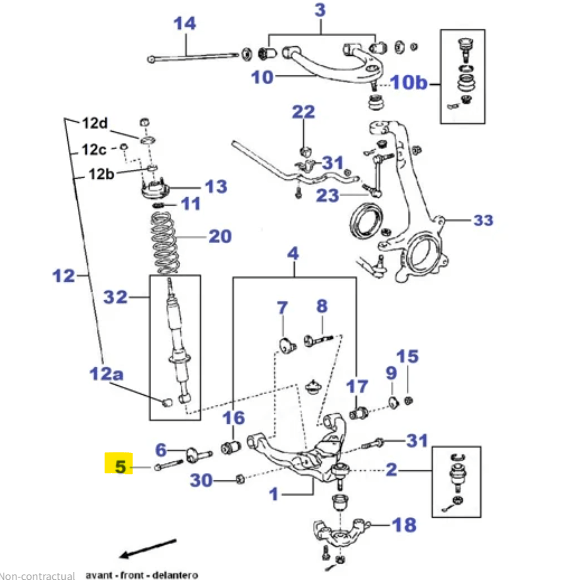 BULLONE REGOLAZIONE CAMPANATURA TOYOTA LAND CRUISER (ORIGINALE) - Autoricambi4x4