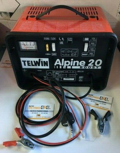 CARICABATTERIE E AVVIATORE ALPINE 20 BOOST 230V 50/60 HZ 12 - 24V - TELWIN - Autoricambi4x4