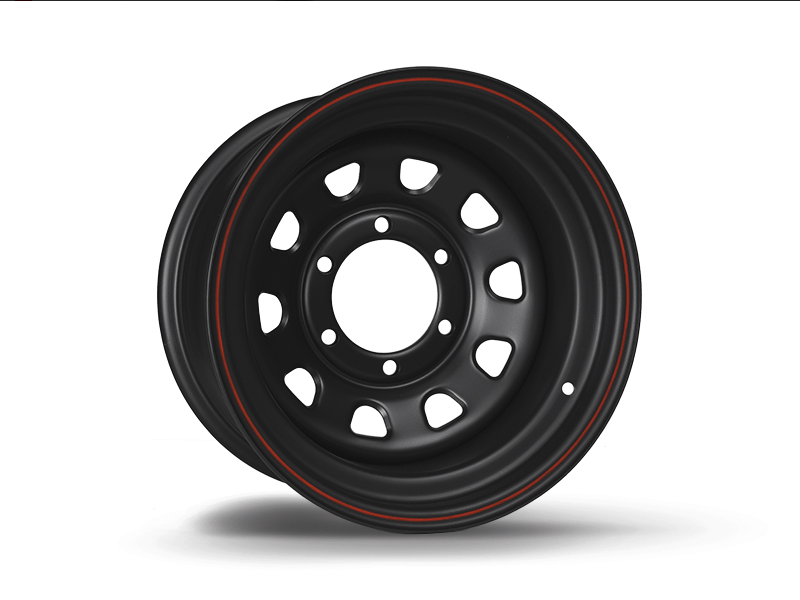CERCHIO 16x7 ET - 25 DAYTONA NERO PER NISSAN - Autoricambi4x4