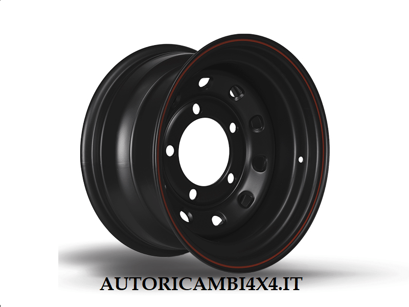 CERCHIO 16x8 ET - 25 DAYTONA NERO PER LAND ROVER - Autoricambi4x4