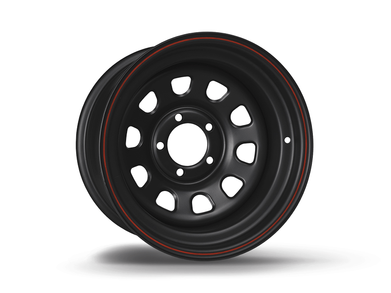 CERCHIO 17X7 ET 0 DAYTONA NERO PER JEEP - Autoricambi4x4