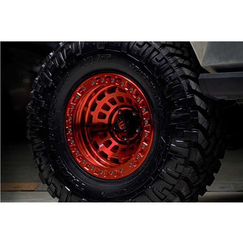 Cerchio in lega D100 Zephyr Beadlock Rosso Candy Fuel - Autoricambi4x4