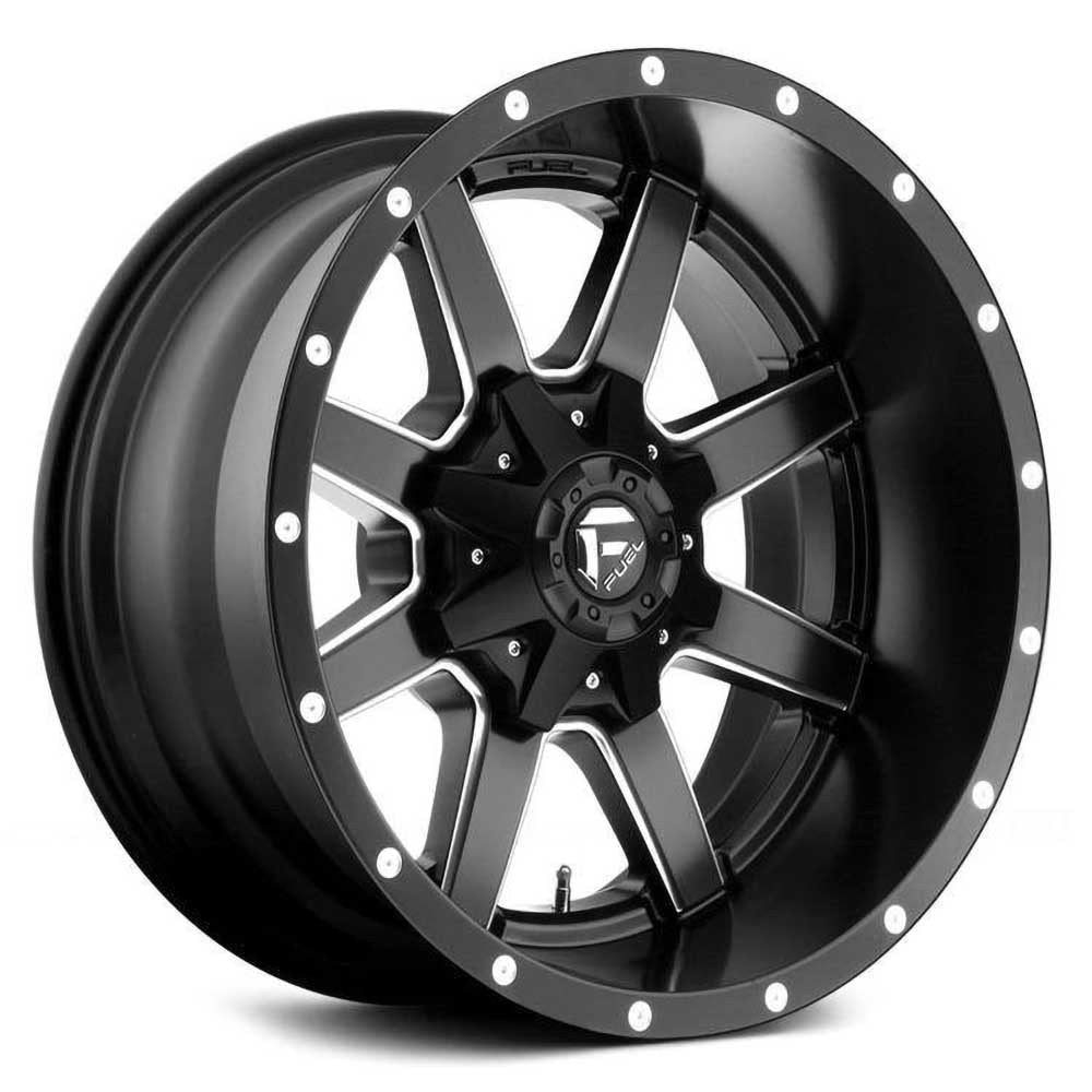 Cerchio in lega D538 Maverick Matte Black Milled Fuel - Autoricambi4x4