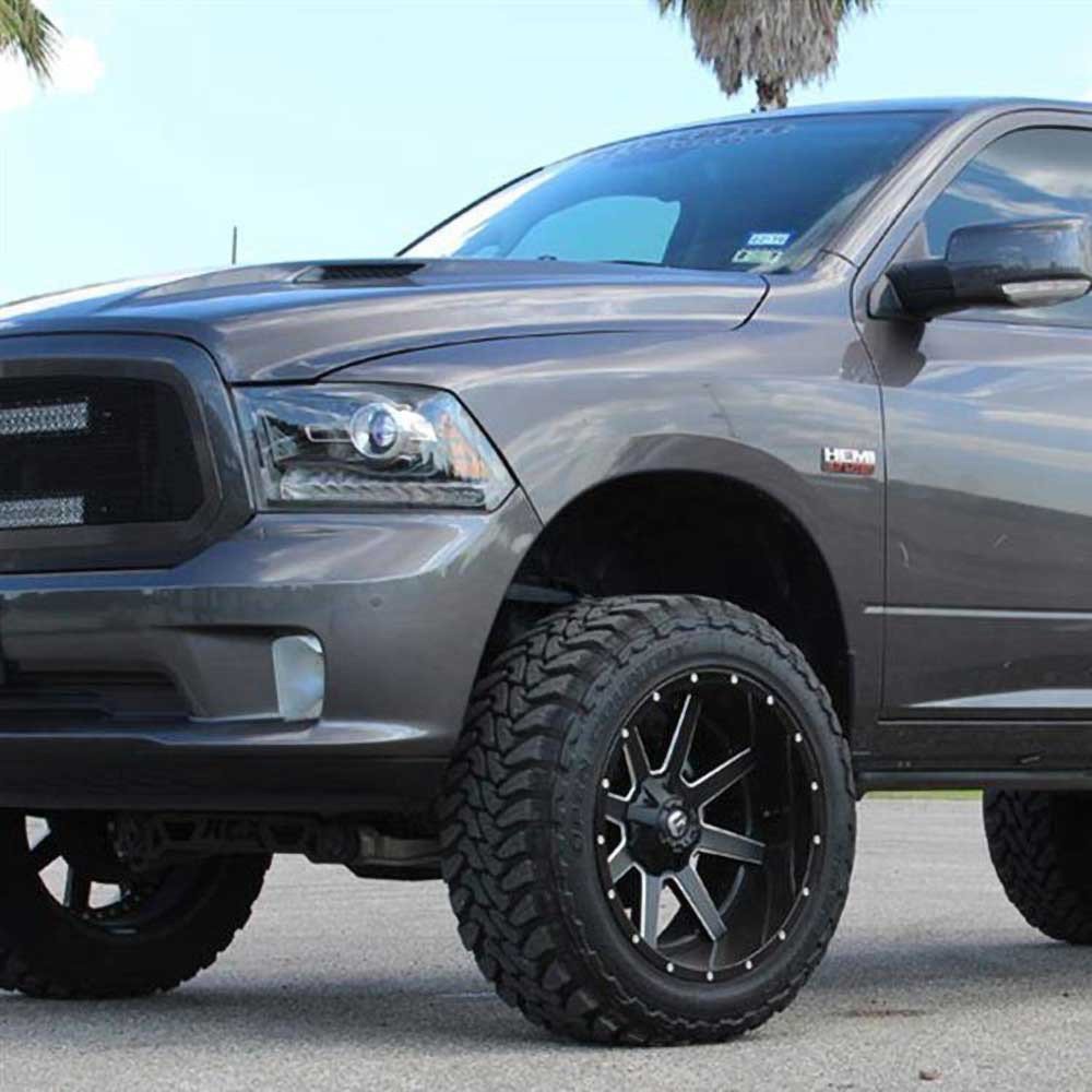 Cerchio in lega D538 Maverick Matte Black Milled Fuel - Autoricambi4x4