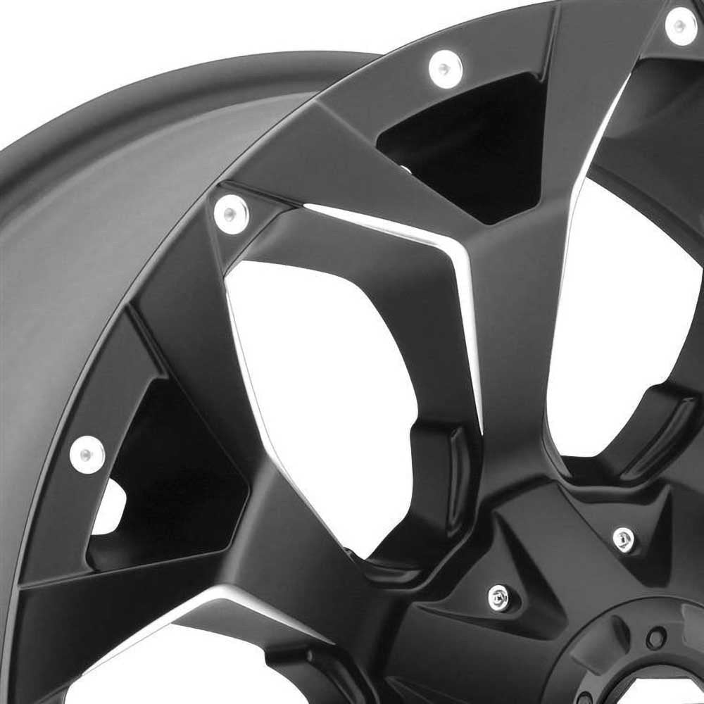 Cerchio in lega D546 Assault Matte Black Milled Fuel - Autoricambi4x4