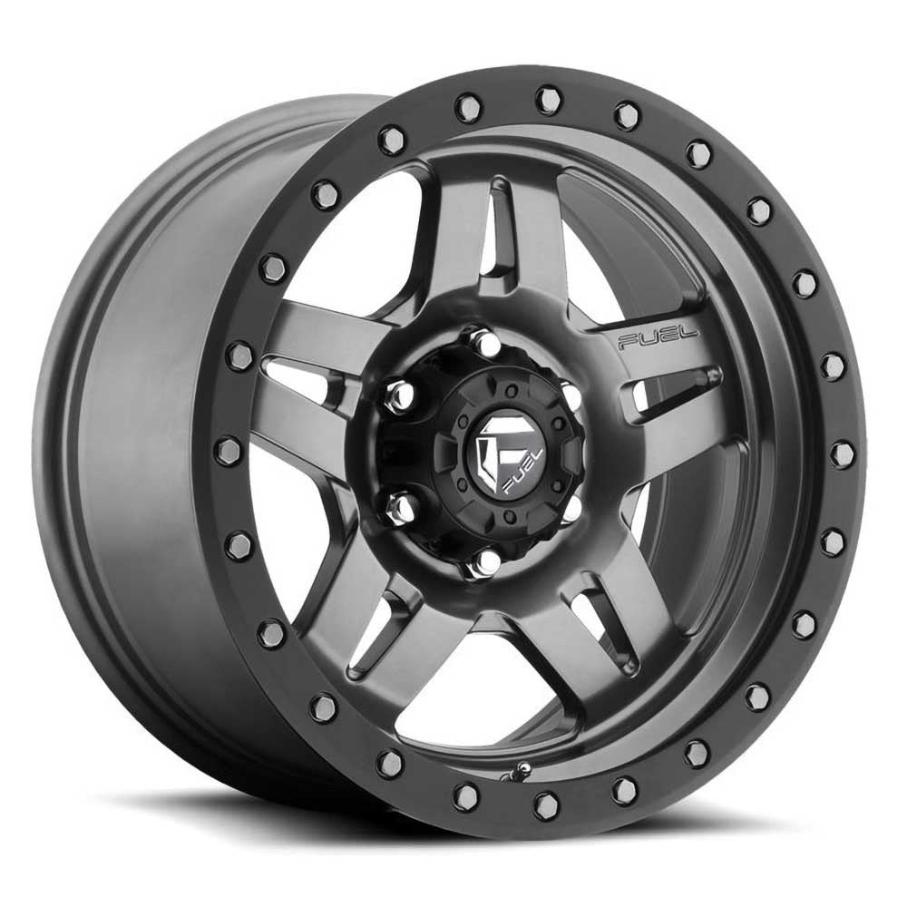 Cerchio in lega D558 Anza Matte Gunmetal/Black Bead Ring Fuel - Autoricambi4x4