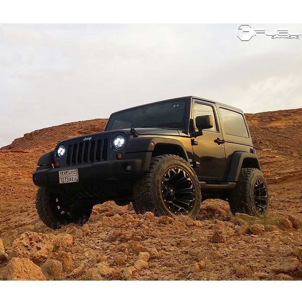 Cerchio in lega D576 Assault Gloss Black Milled Fuel - Autoricambi4x4