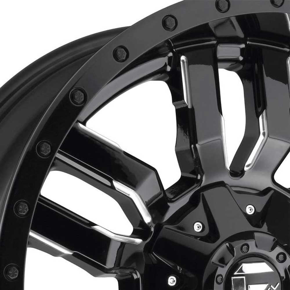 Cerchio in lega D595 Sledge Gloss Black Milled Fuel - Autoricambi4x4