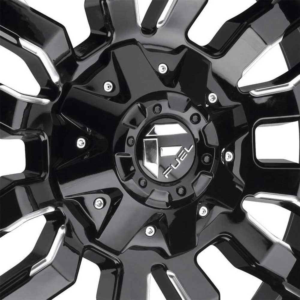 Cerchio in lega D595 Sledge Gloss Black Milled Fuel - Autoricambi4x4