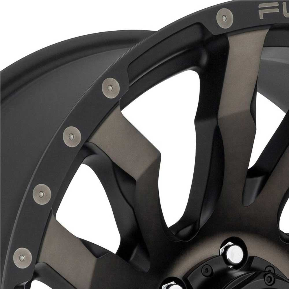 Cerchio in lega D674 Blitz Matte Black/Double Dark Tint Fuel - Autoricambi4x4