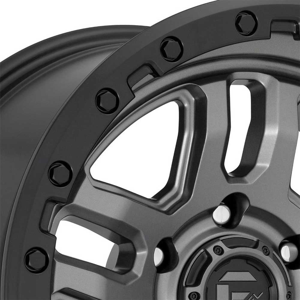 Cerchio in lega D701 Ammo Matte Gunmetal/Black Bead Ring Fuel - Autoricambi4x4