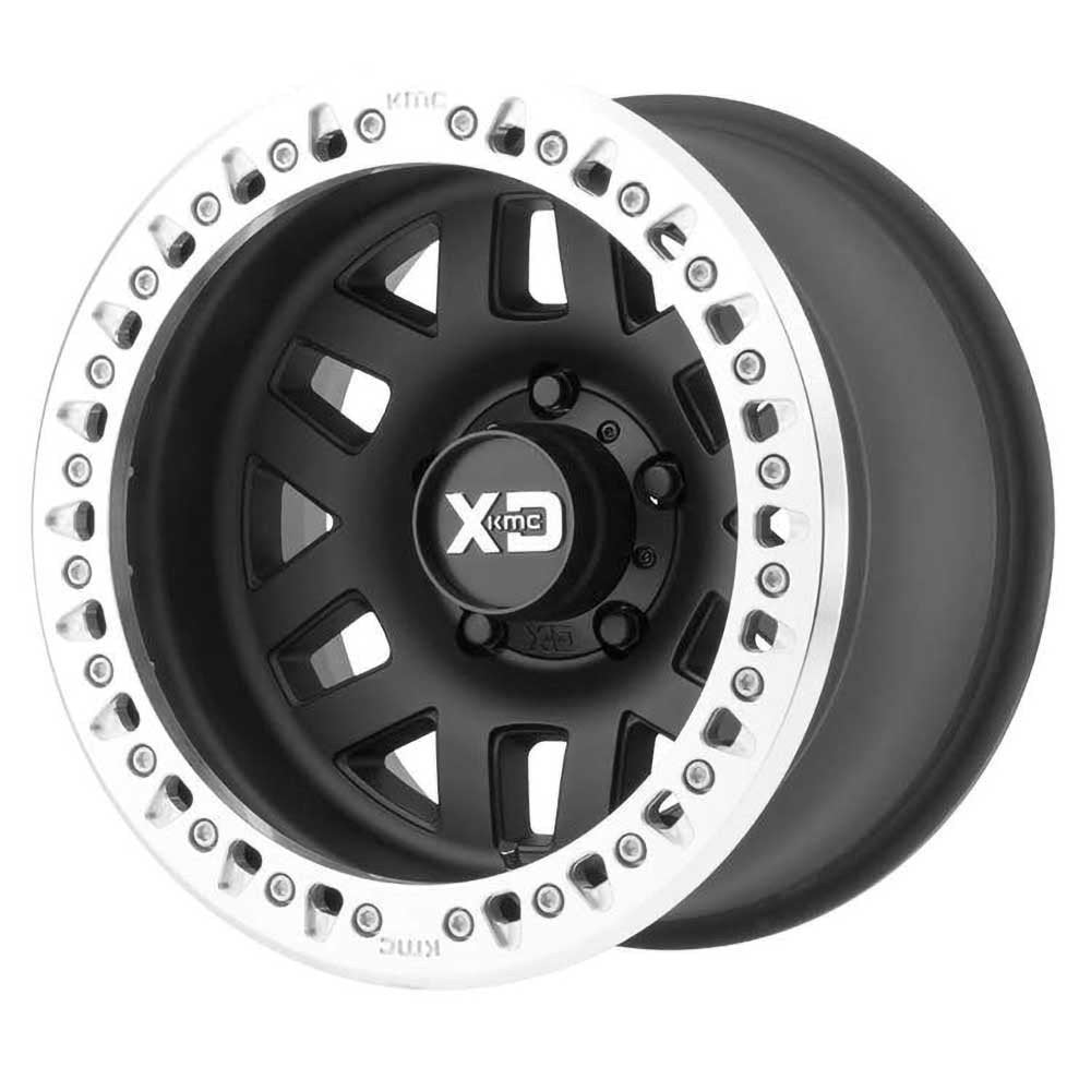 Cerchio in lega KM229 Satin Black Machined Beadlock KMC - Autoricambi4x4
