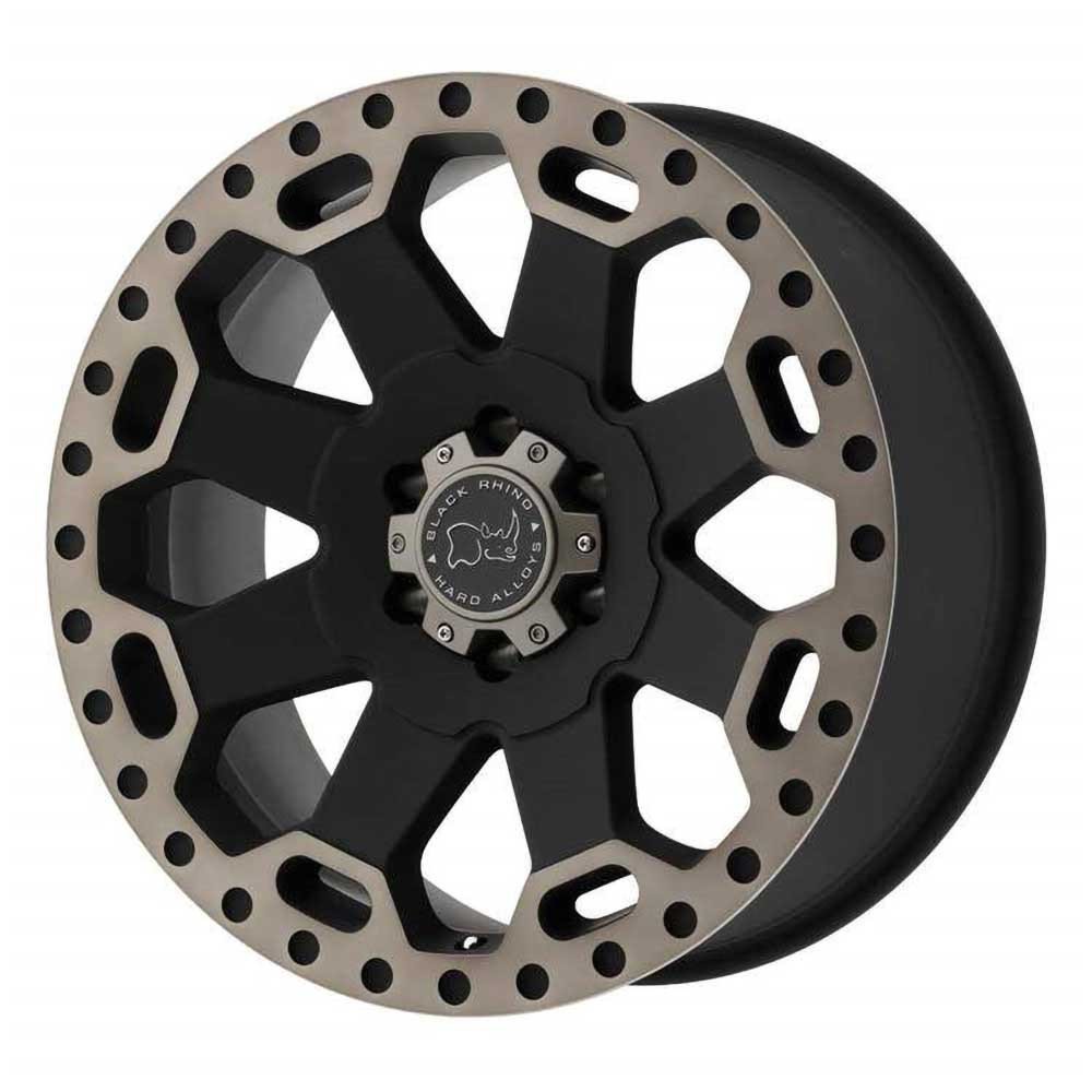 Cerchio in lega Matte Black/Machined Dark Warlord Black Rhino - Autoricambi4x4