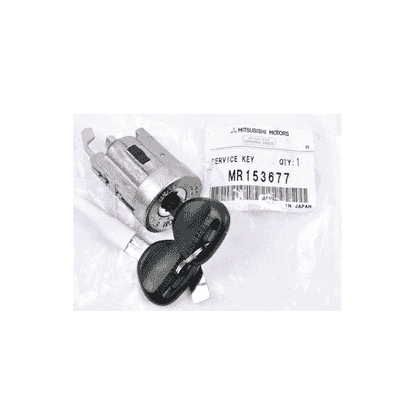 CILINDRO QUADRO + CHIAVE / BLOCCHETTO AVVIAMENTO MITSUBISHI (con perno grosso) - Autoricambi4x4