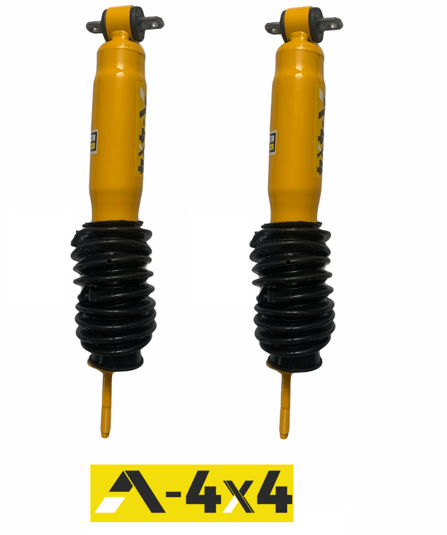 COPPIA AMMORTIZZATORI ANTERIORI +5 CM MITSUBISHI PAJERO I° SERIE CON MOLLE - Autoricambi4x4