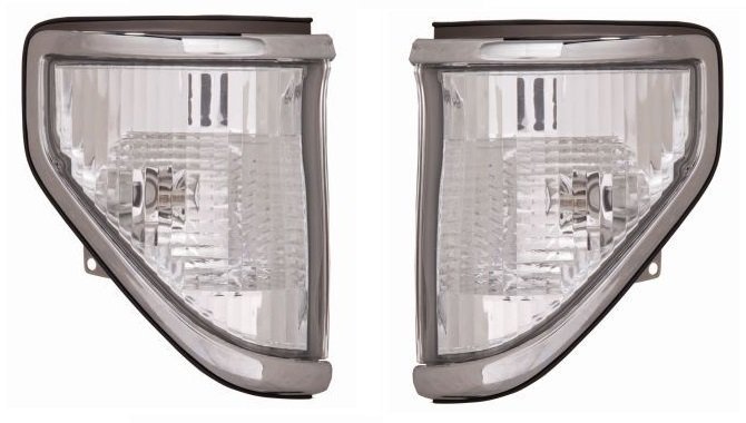 COPPIA FANALI ANTERIORI CRYSTAL TOYOTA LAND CRUISER LJ70/ KZJ70 - Autoricambi4x4