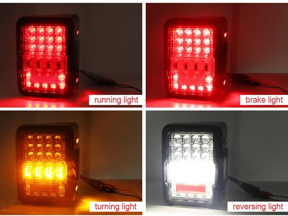 COPPIA FANALI POSTERIORI A LED JEEP WRANGLER JK - Autoricambi4x4