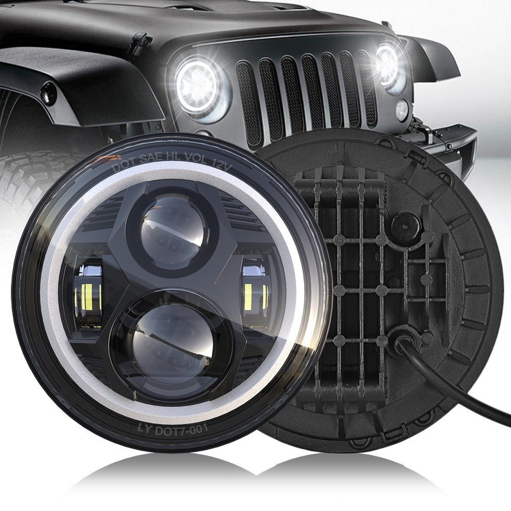 COPPIA FARI FULL LED 7'' - Autoricambi4x4