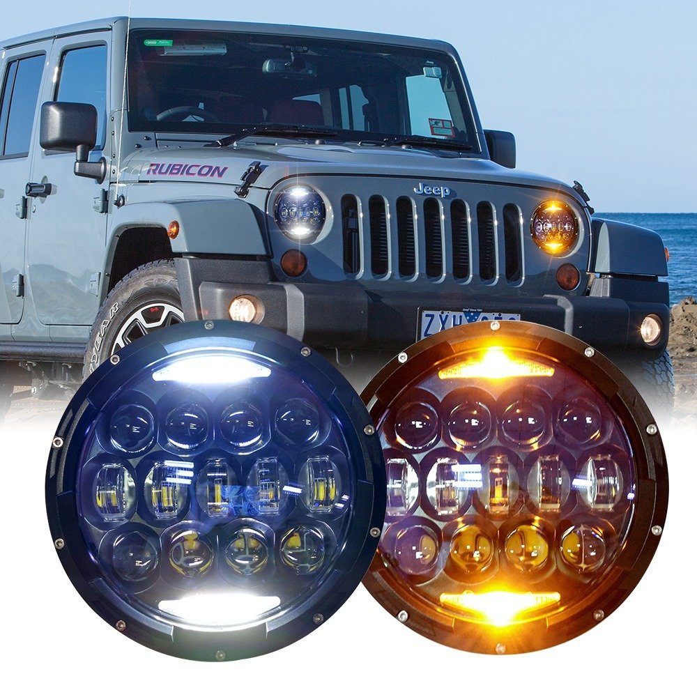 COPPIA FARI FULL LED 7'' DA 130W - Autoricambi4x4