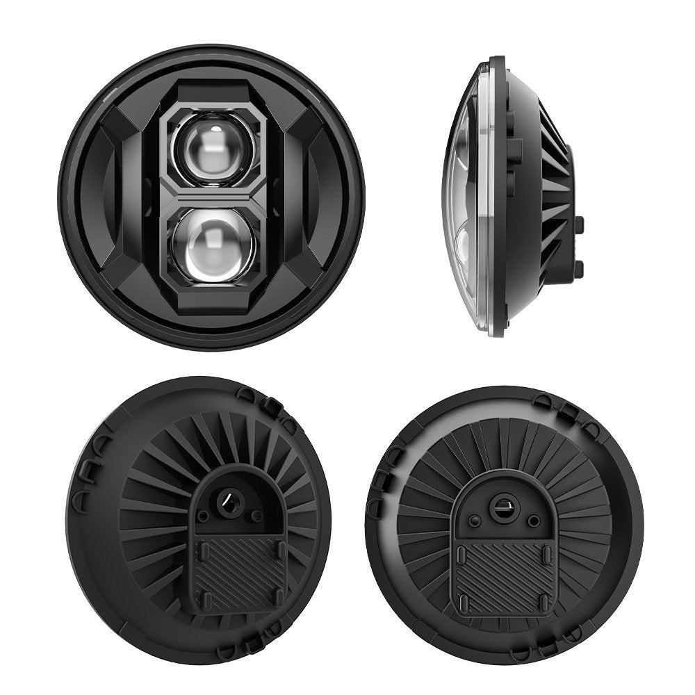 COPPIA FARI FULL LED 7'' DA 55W - Autoricambi4x4