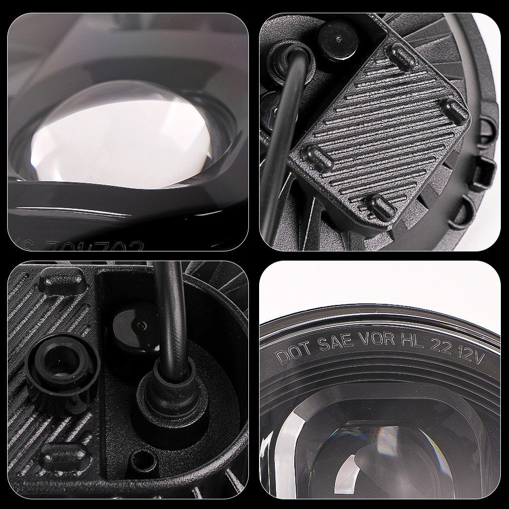 COPPIA FARI FULL LED 7'' DA 55W - Autoricambi4x4