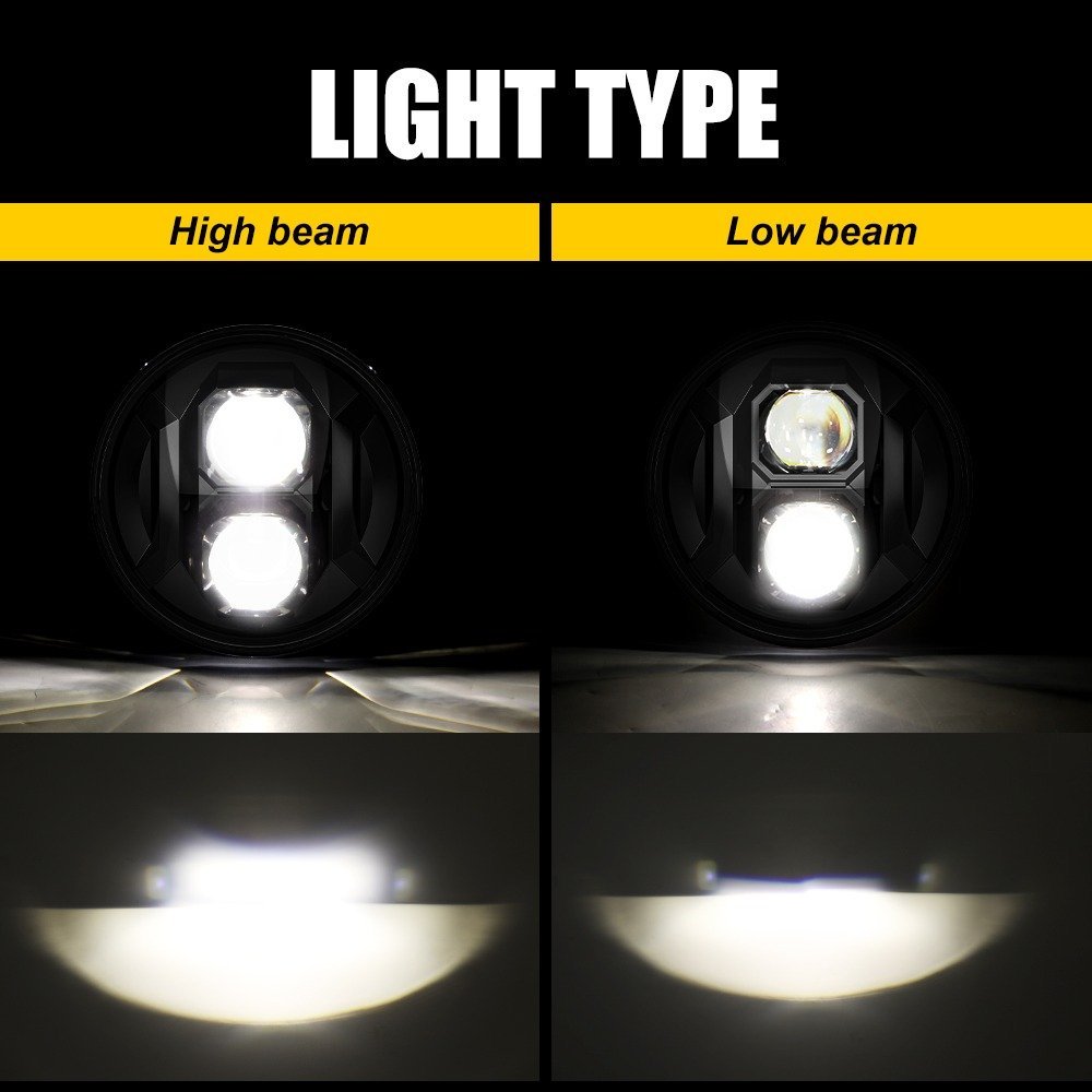 COPPIA FARI FULL LED 7'' DA 55W - Autoricambi4x4