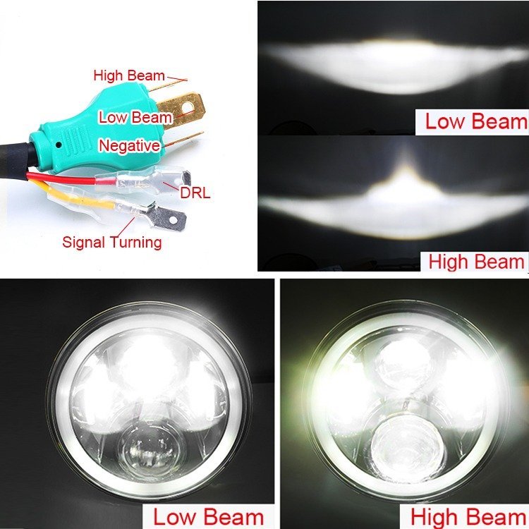 COPPIA FARI FULL LED 7'' DA 60W - Autoricambi4x4