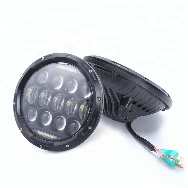 COPPIA FARI FULL LED 75W ROTONDO PER FUORISTRADA NISSAN - MITSUBISHI - JEEP - SUZUKI - LAND ROVER - TOYOTA - Autoricambi4x4