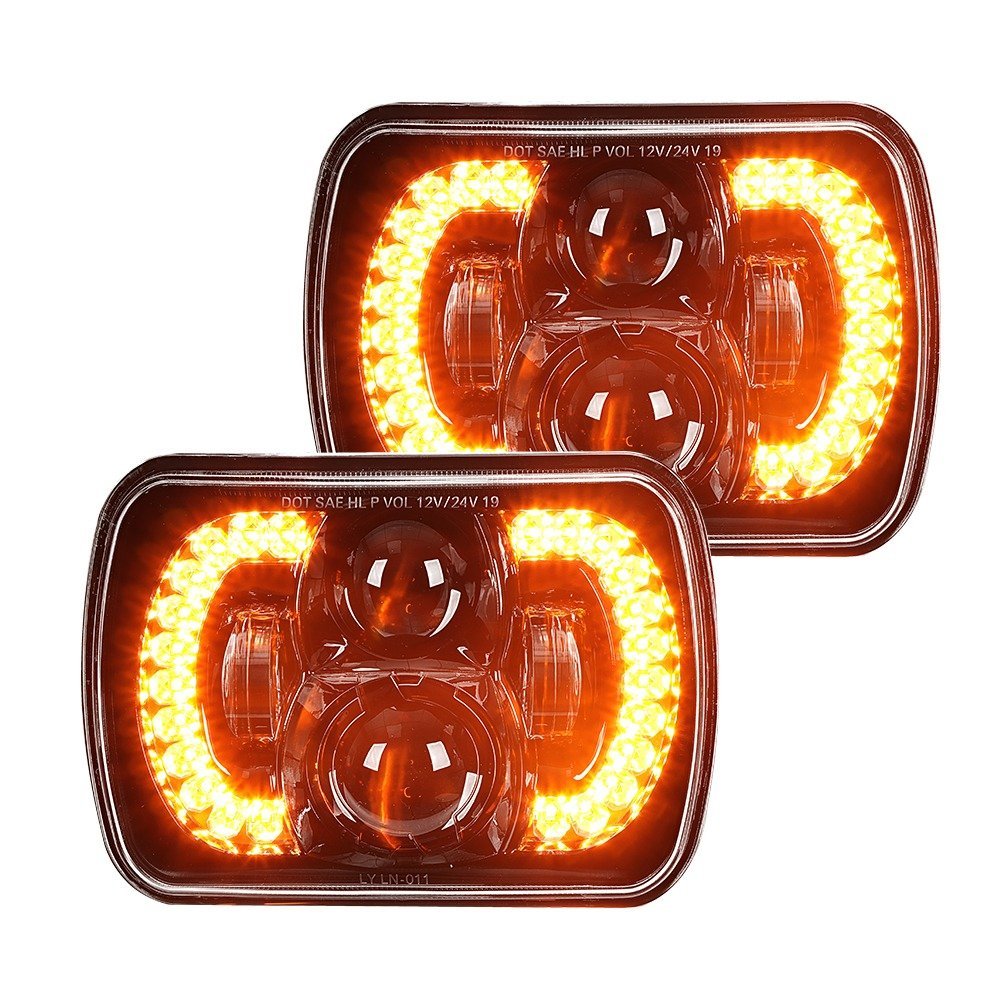 COPPIA FARI FULL LED DA 60W (RETTANGOLARE) - Autoricambi4x4