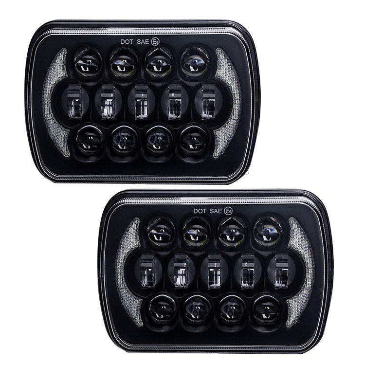 COPPIA FARI FULL LED DA 85W (RETTANGOLARE) - Autoricambi4x4