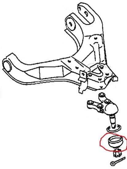 CUFFIA TESTINA BRACCIO ANTERIORE INFERIORE DESTRO E SINISTRO MITSUBISHI L200/ PAJERO/ PAJERO SPORT - Autoricambi4x4