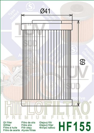 FILTRO OLIO (Primario) HIFLO KTM 400 EXC/SX - KTM 450 EXC/SX - KTM 520 EXC/SX - KTM 525 EXC/SX DAL 2000 AL 2007 - Autoricambi4x4