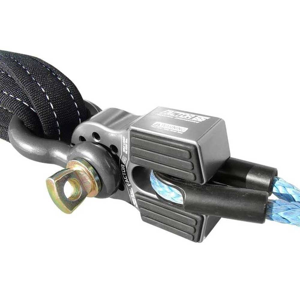 Flatlink con perno in titanio e protezione in gomma grigia Factor 55 - Autoricambi4x4