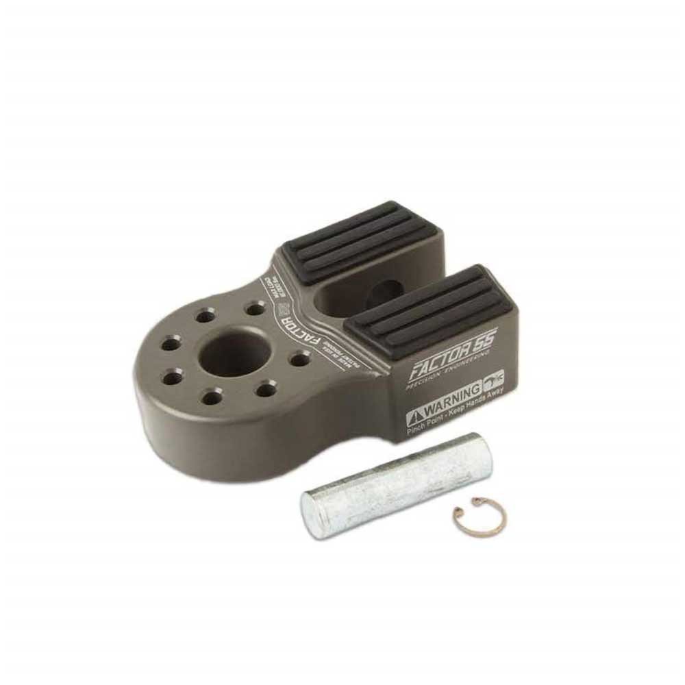 Flatlink con perno in titanio e protezione in gomma grigia Factor 55 - Autoricambi4x4