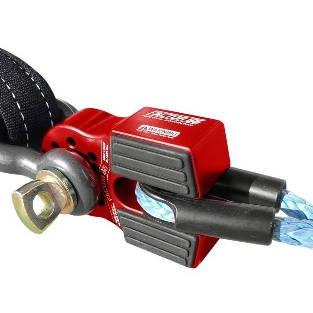 Flatlink con perno in titanio e protezione in gomma rossa Factor 55 - Autoricambi4x4