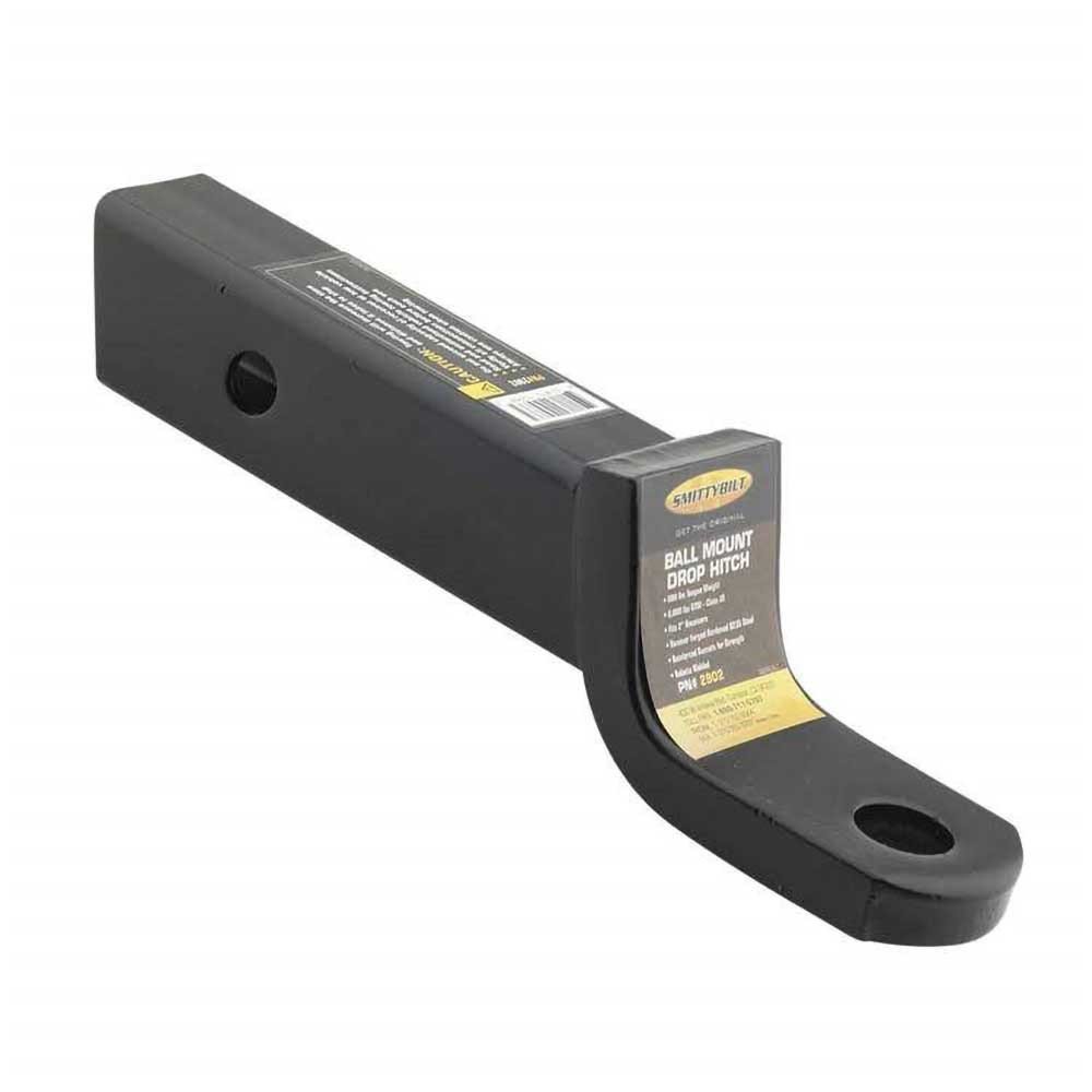 Gancio traino regolabile con sfera in acciaio nero Smittybilt Lift 2" - Autoricambi4x4