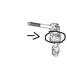 GIUNTO ALBERO DI TRASMISSIONE INFERIORE/ GOMMINA CANNA STERZA SUZUKI GRAND VITARA - Autoricambi4x4