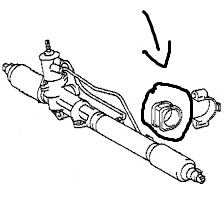 GOMMINA SCATOLA GUIDA TOYOTA KZJ90 - Autoricambi4x4