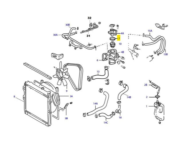 GUARNIZIONE TERMOSTATO TOYOTA LAND CRUISER/ HILUX (ORIGINALE) - Autoricambi4x4