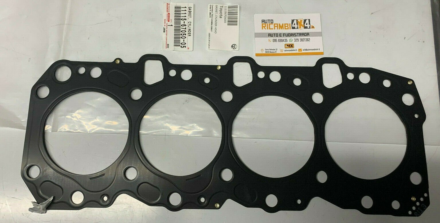 GUARNIZIONE TESTATA TOYOTA LAND CRUISER/ 4RUNNER 3.0 TD (ORIGINALE) 5 TACCHE - Autoricambi4x4