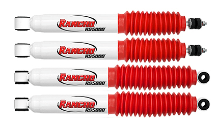 KIT 4 AMMORTIZZATORI RANCHO 5000 +5CM SUZUKI SJ - Autoricambi4x4