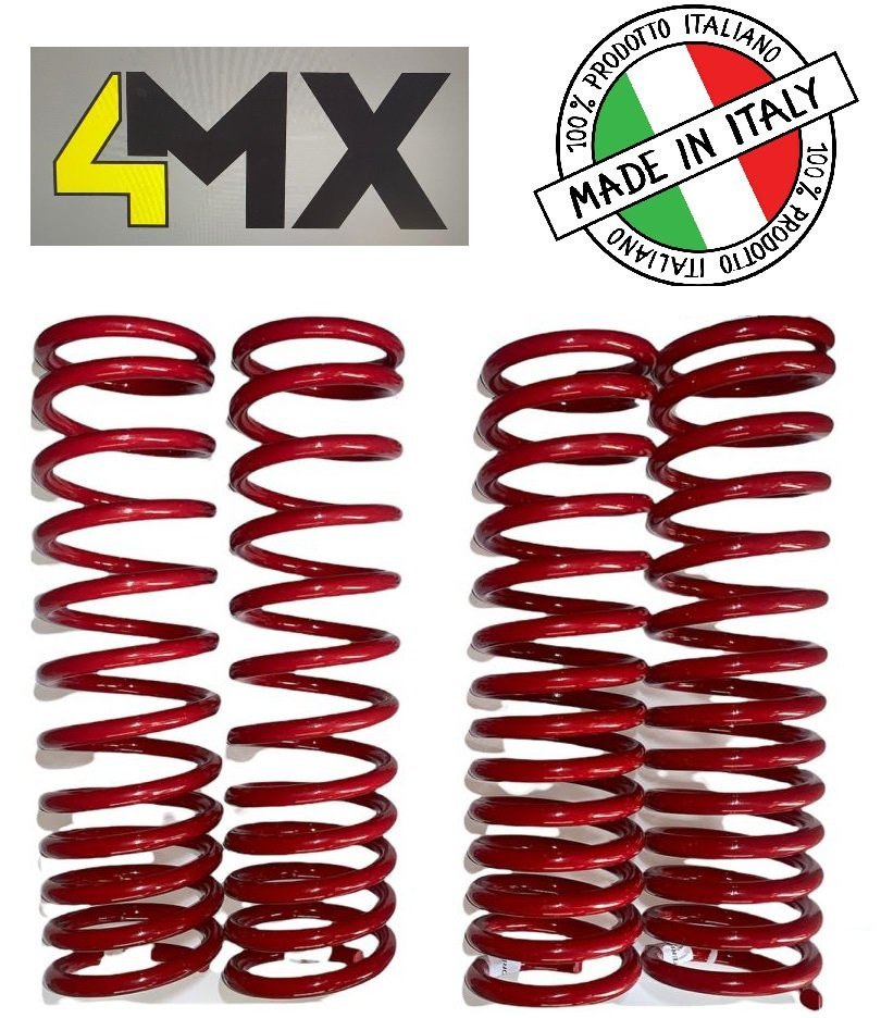 KIT 4 MOLLE +5CM SUZUKI JIMNY (CON VERRICELLO) - Autoricambi4x4